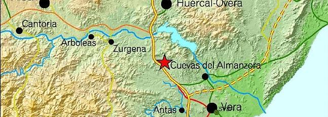 Dos terremotos de 3,7 y 3,8 grados sacuden los municipios de Cuevas del Almanzora y Zurgena