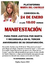 Tíjola se manifiesta contra la sentencia por el caso 'Marta del Castillo'