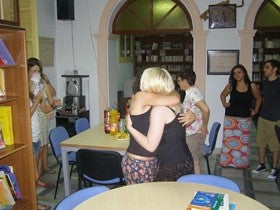 Despedida de Malin, la primera voluntaria europea en Purchena