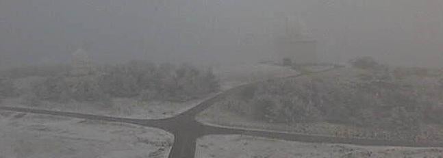 Nieva en el Calar Alto