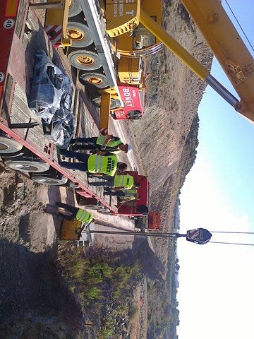 Reanudadas las obras de la Autovía del Almanzora con el montaje de dos pasos superiores en la variante de Albox