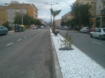 Las obras de remodelación de la Avenida Lepanto en Albox encaran su recta final