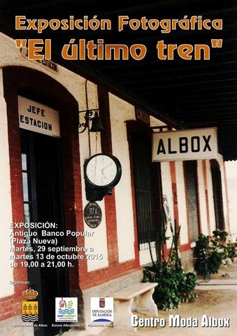 'El último tren' del Almanzora hace una parada en la exposición fotográfica de Albox
