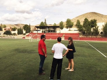 Cantoria comienza con las reparaciones en el Campo de Fútbol Municipal