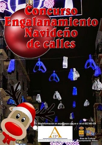 AEPA convoca un concurso de engalanamiento navideño para cambiar la cara de las calles de Albox