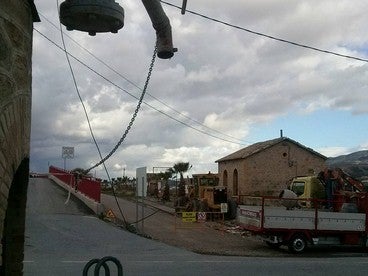 Las obras de adaptación de la Vía Verde del Almanzora muy visibles en el término municipal de Tíjola