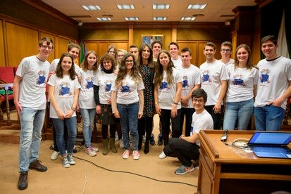 Diputación recibe al IES Alto Almanzora que compite en el Proyecto 'Euroscola 2016'