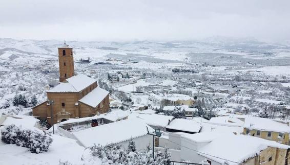 El temporal de nieve deja varias vías afectadas en el Almanzora