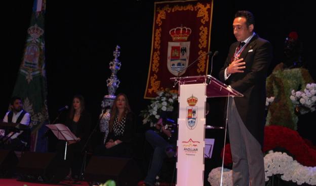 José María Alcántara durante su pregón. 