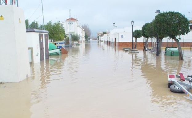 Inundaciones en Llanos del Sotillo en febrero de 2010. 