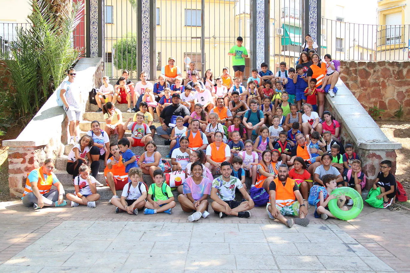 Participantes ayer en el Parque de las Vistillas. 