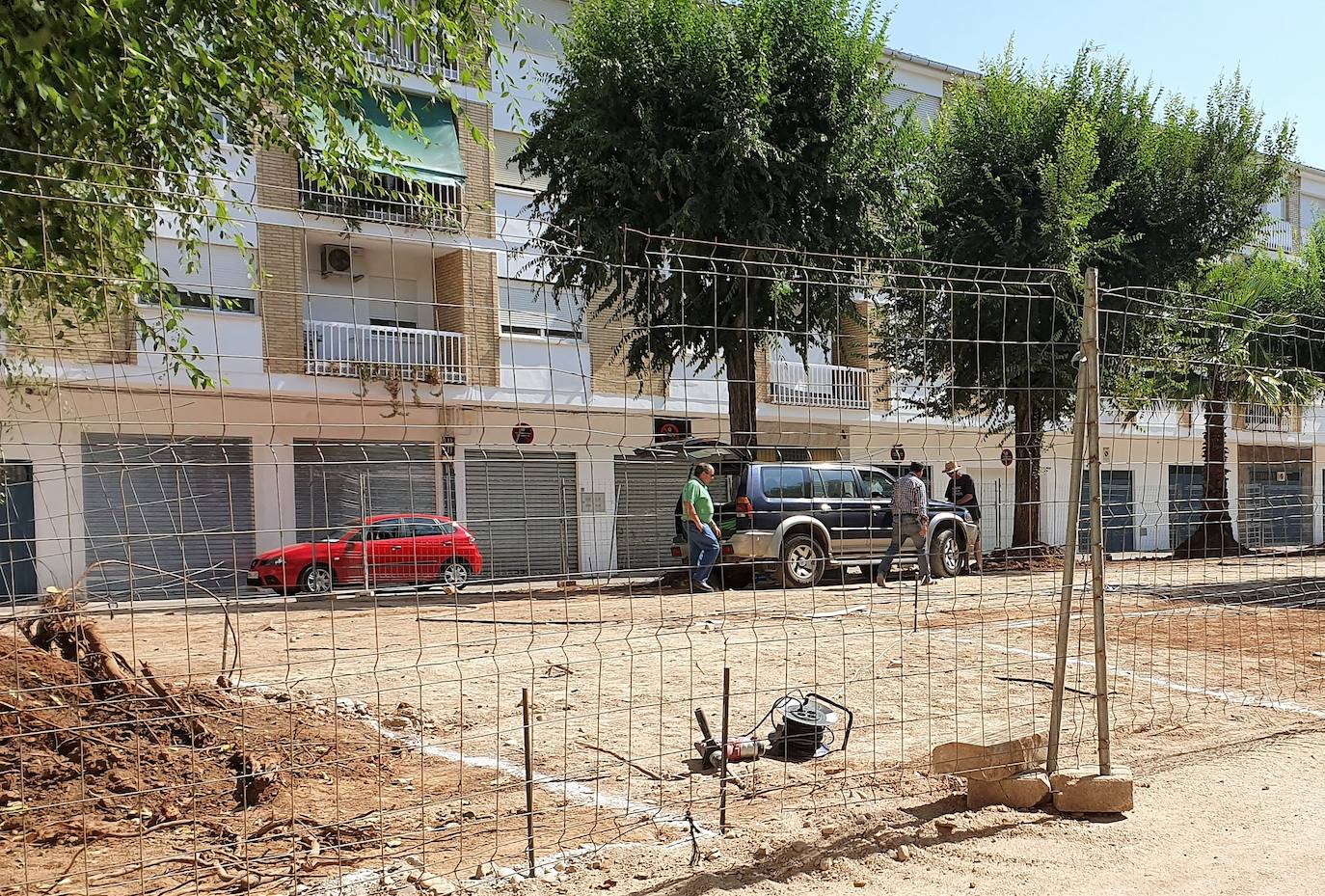 Inicio de la remodelación en Plaza Antonino. 