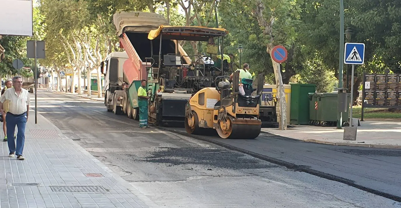 Asfaltado en calle La Palma. 