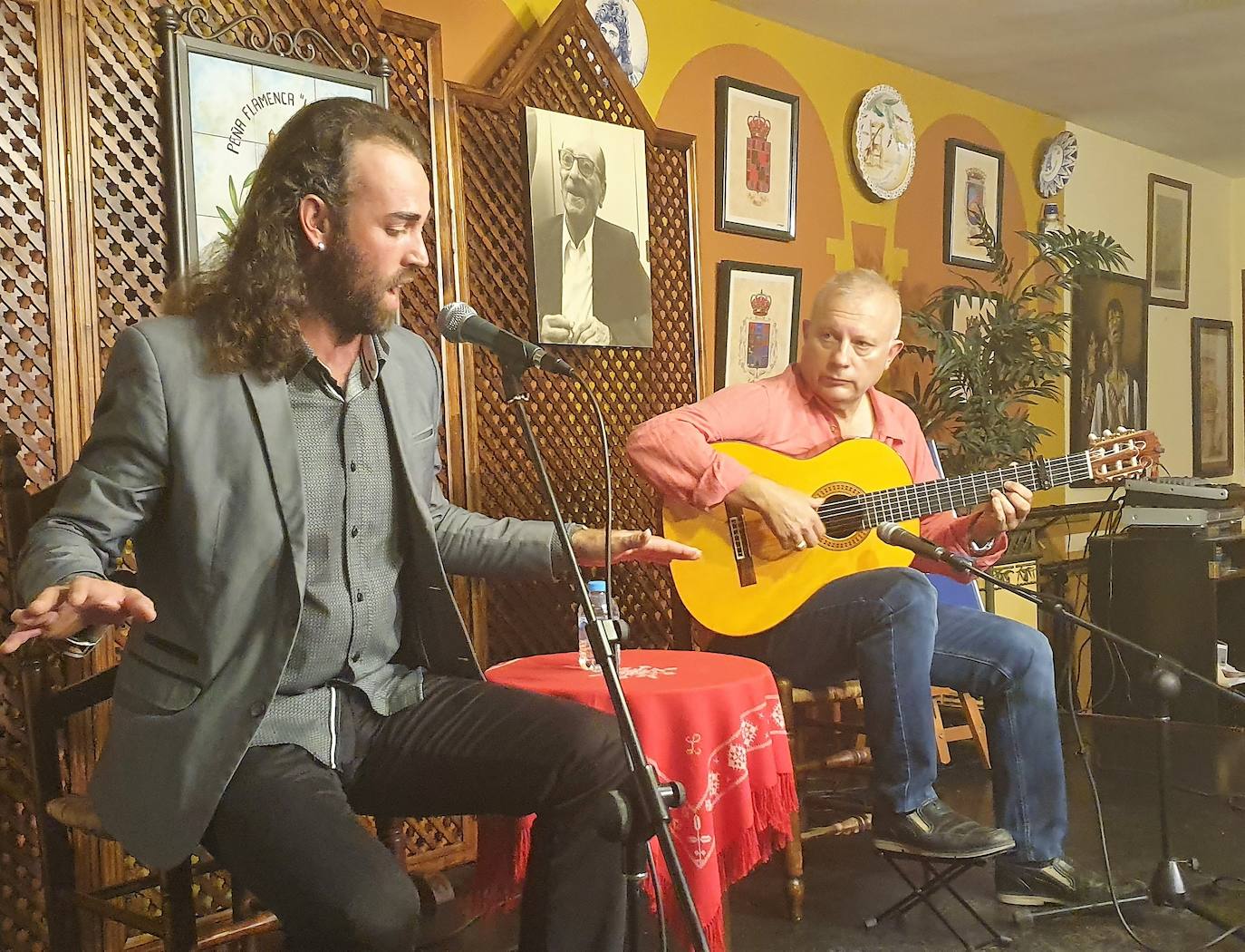Manuel Gavilán, durante su actuación. 