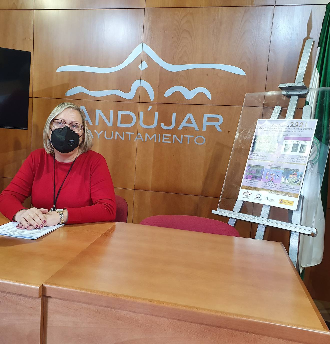 Josefa Jurado durante la presenttación de las actividades. 