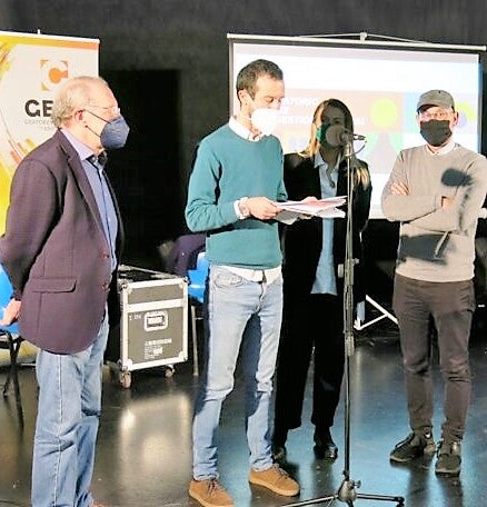 Acto de entrega de los premios de la GECA y la SGAE. 