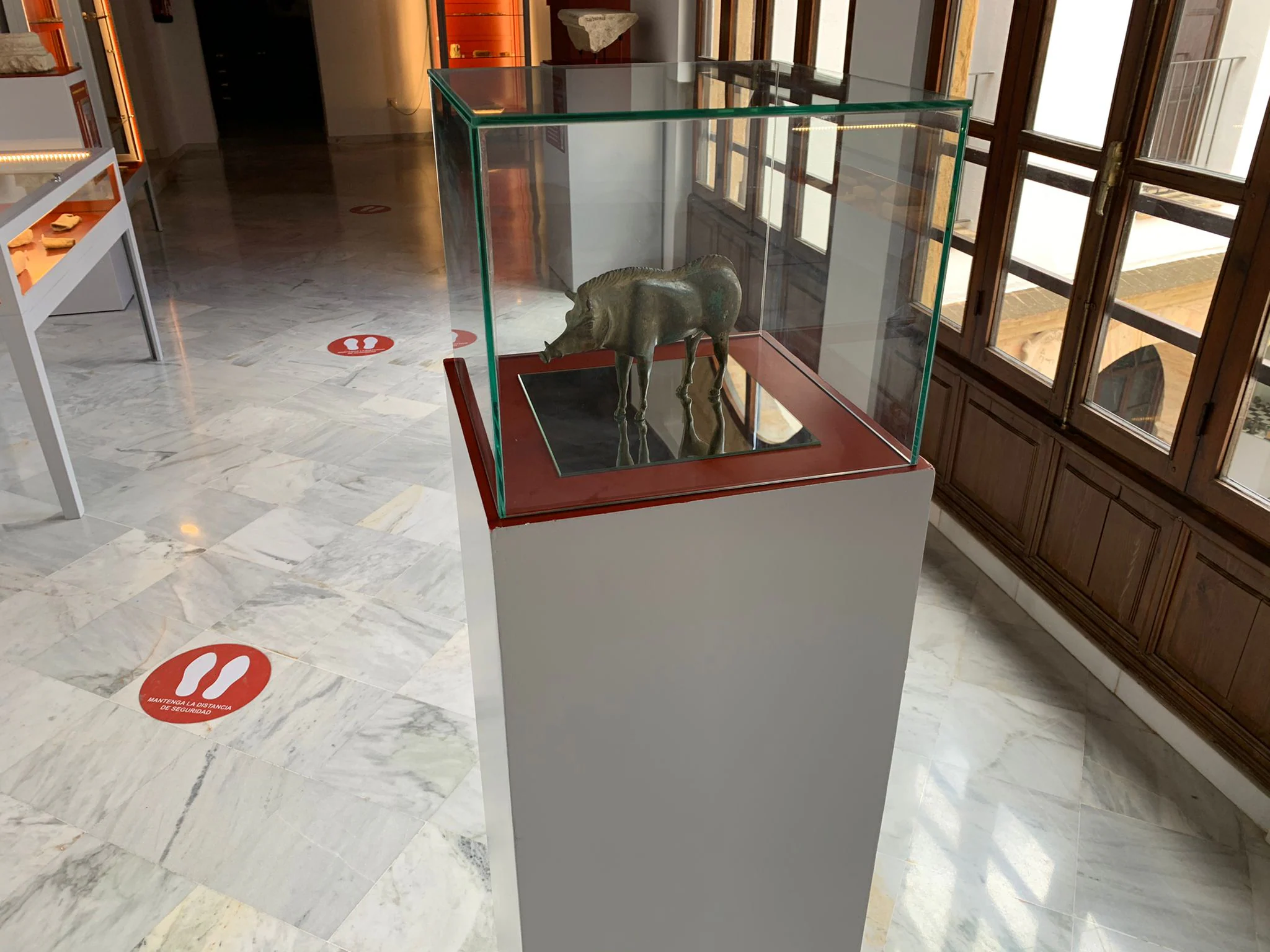 El Museo Arqueológico de Andújar exhibe una «pieza singular» de un jabalí de bronce