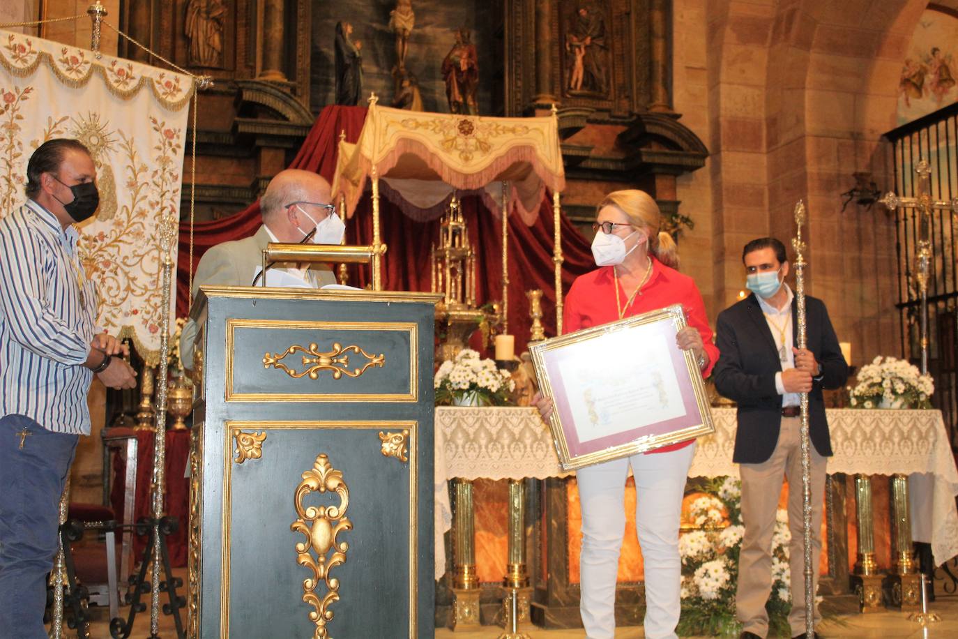 Acto de reconocimiento ayer en Santa María. 