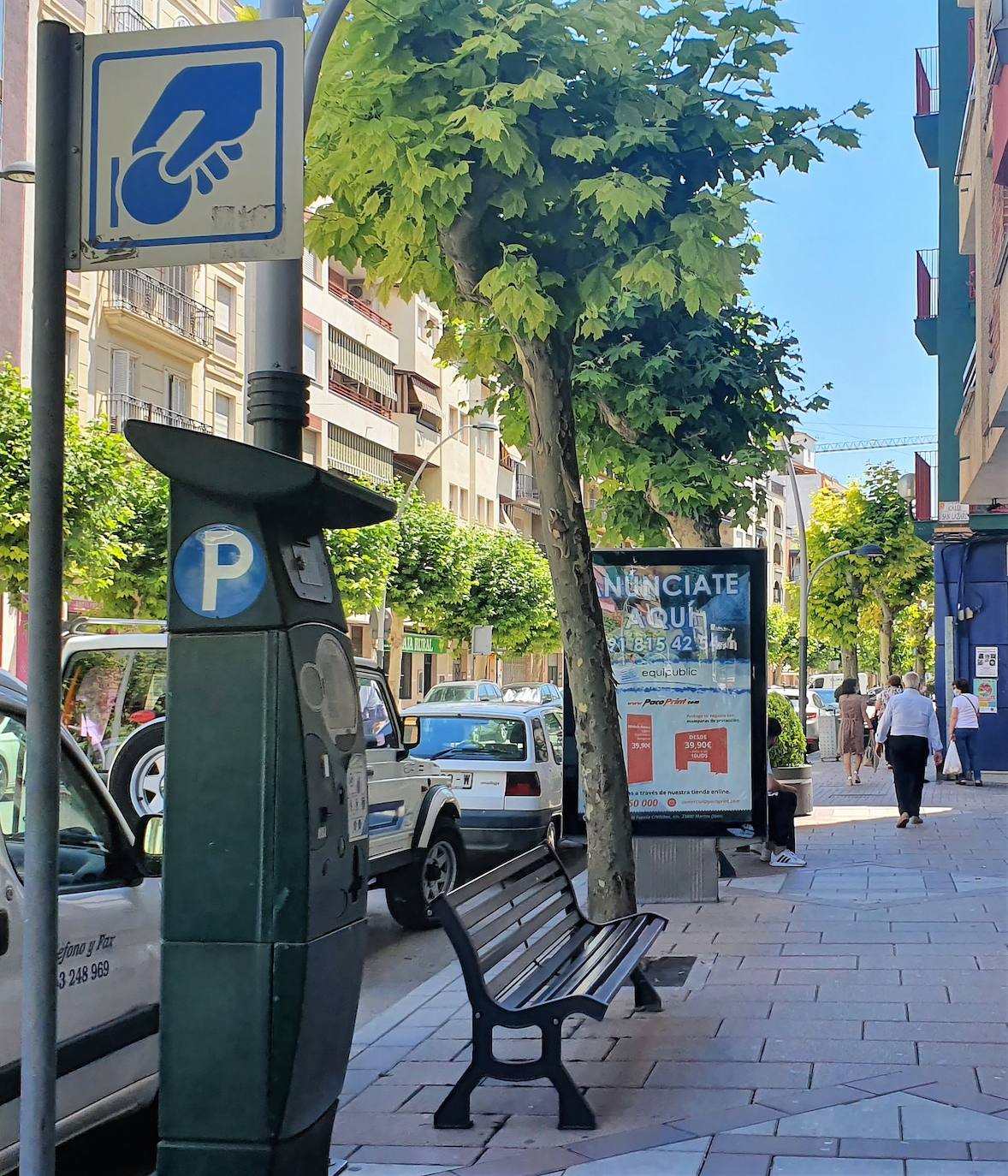 Zona azul de la Corredera Capuchinos. 