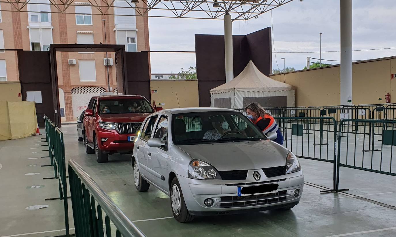 Vacunaciones en el pabellón ferial. 