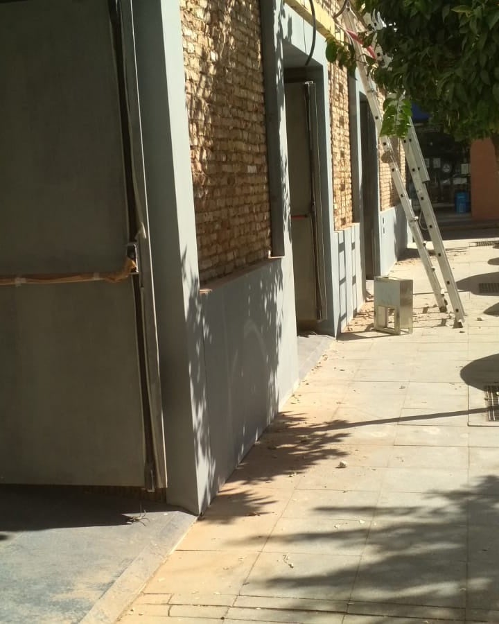 Obras que se están acometiendo en la sala Tívoli. 