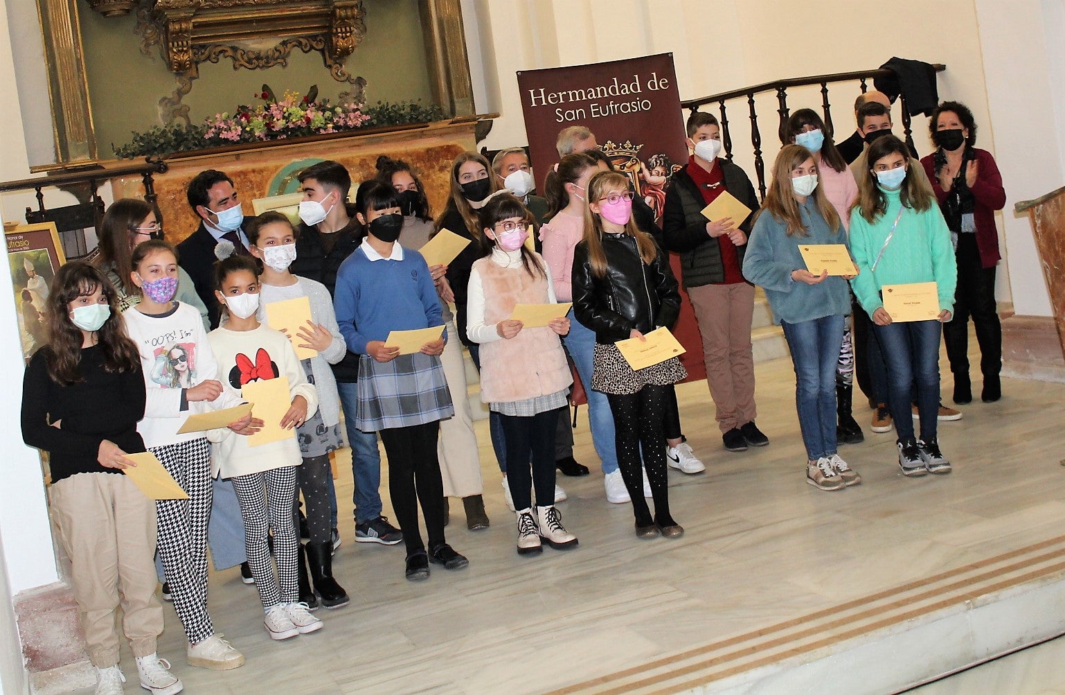 Entrega de los premios del concurso de redacción y diujo de San Eufrasio. 