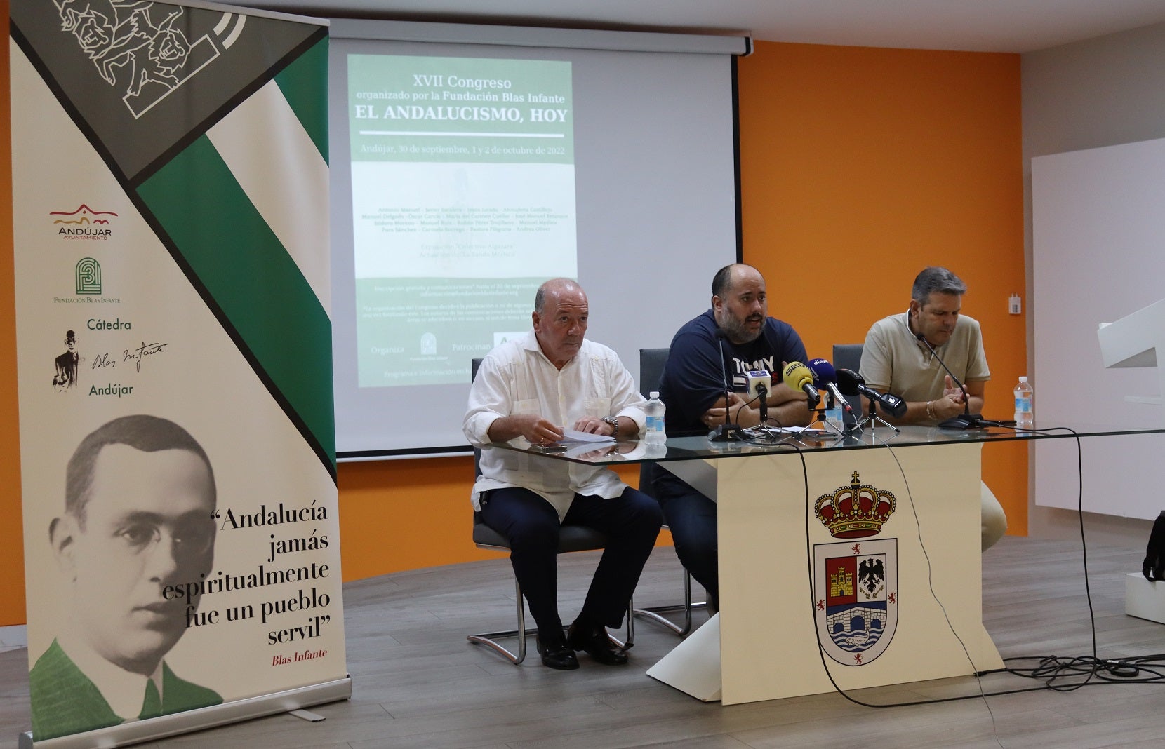 Javier Delmás, Juan Francisco Cazalilla y Antonio Rodríguez. 