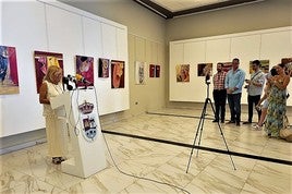 María Ángeles Lara, durante su intervención en la inauguración.
