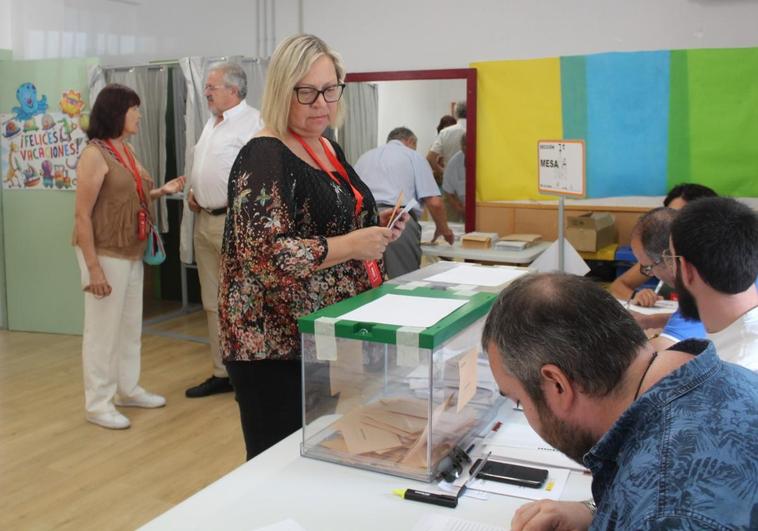 Jurado, que fue candidata al Senado en la provincia de Jaén por el PSOE, votando el 23-J