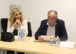 Maryola Nieto y Juan Vicente Córcoles durante la presentación.