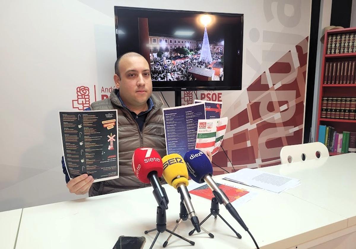 José Antonio Oria en la comparecencia de esta mañana.