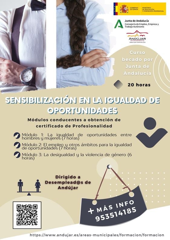 Un curso abogará por la igualdad de oportunidades en el mercado laboral