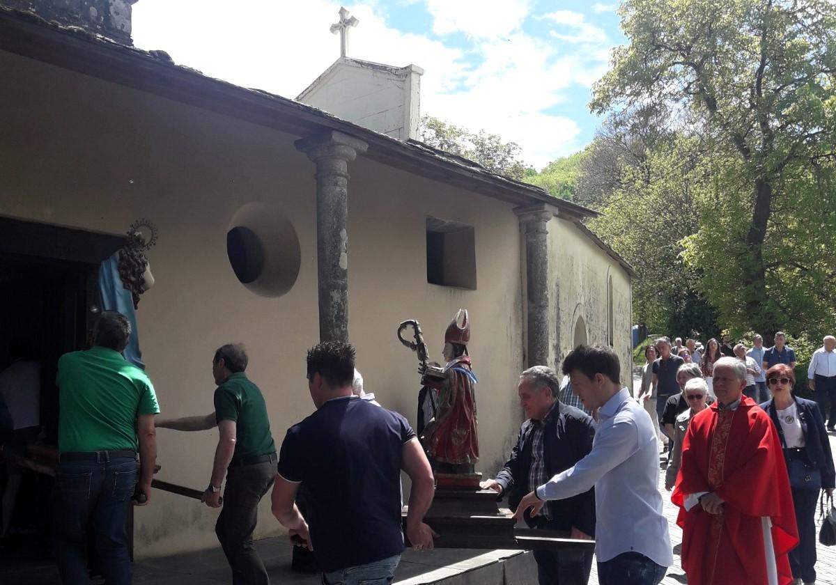 Procesión de San Eufrasio en Incio.