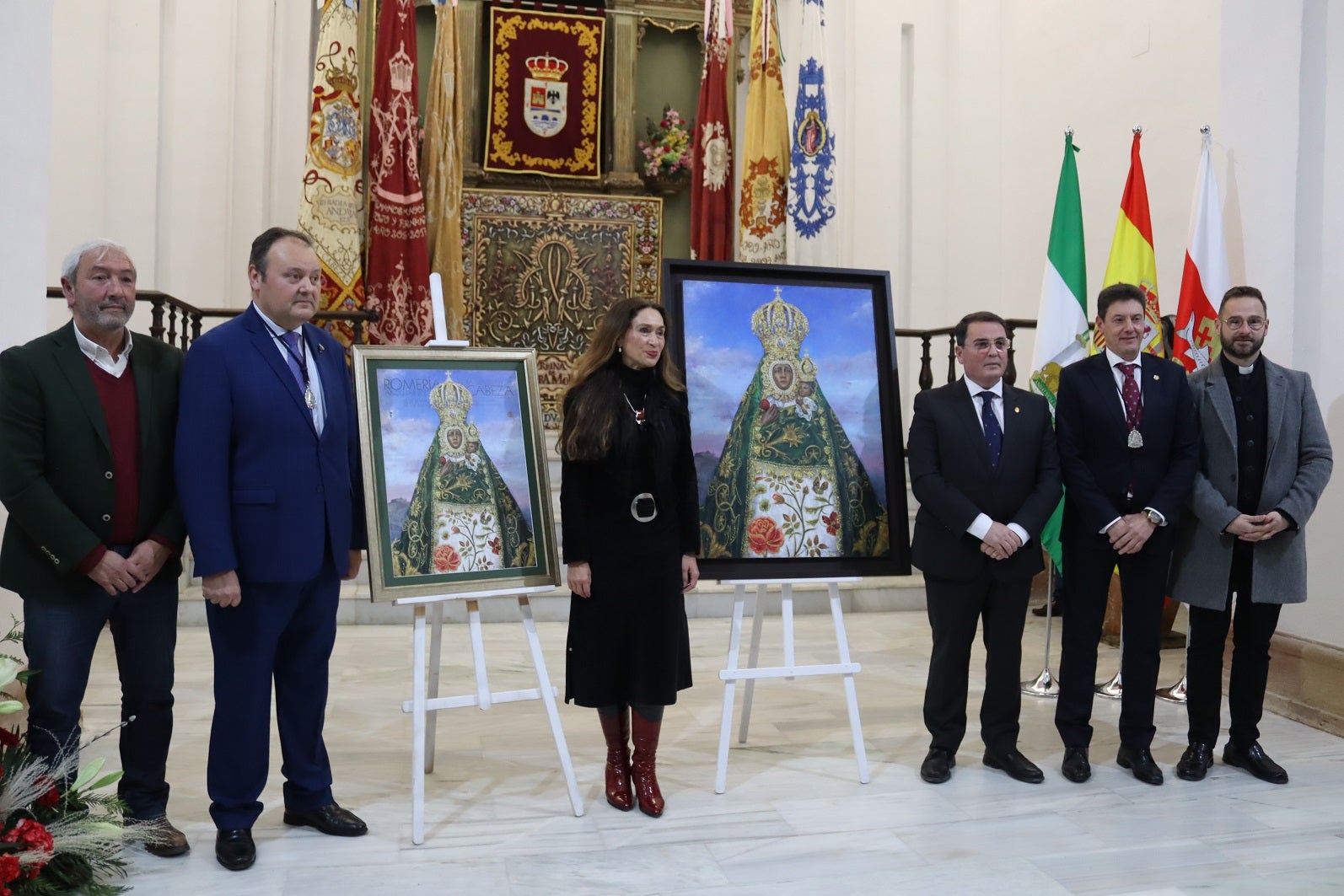 El cartel de la Romería de la Virgen de la Cabeza se inspira en un realismo con tintes divinos