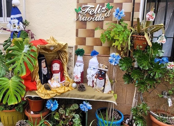 Una decoración navideña original y confeccionada desde la sencillez