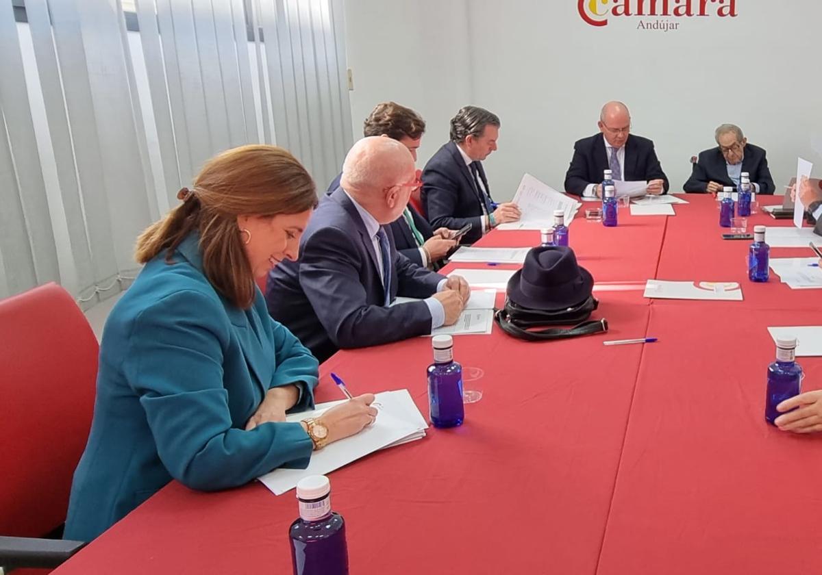 .Celebración del consejo andaluz de Cámaras hoy en Andújar.