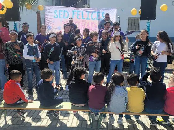 Concierto del alumnado el pasado miércoles en la Plaza de Albéniz.