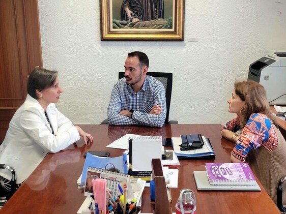 Soledad Aranda esta mañana en el Consistorio arjonillero.