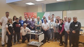 Participantes en la acción formativa de ayer en el Hospital Alto Guadalquivir.