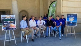 Acto de presentación de la prueba, ayer en la Plaza de España.