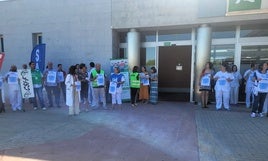 PROTESTAS DE LOS PROFESIONALES DEL HOSPITAL EL PASADO DÍA 24 DE JUNIO.