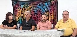 Micaela Navarro, Rafael Agenjo, Gregorio Segura y Juan Muñoz