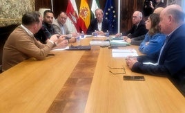 REUNIÓN MANTENIDA ESTA MAÑANA EN EL AYUNTAMIENTO DE ANDÚJAR.