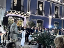 Rafel Casuso durante su intervención en el acto de inauguración.