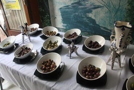 Andújar, diversos aliños de aceituna.
