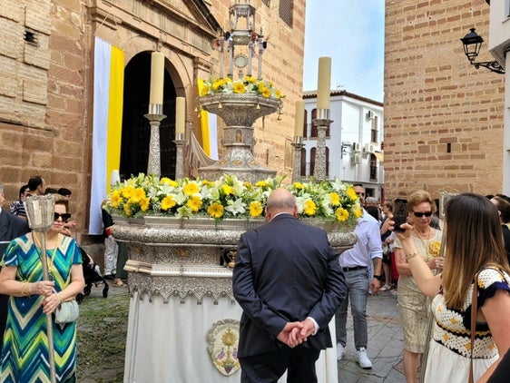 La procesión del Corpus en Andújar culmina una novena solemne
