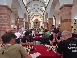 PARTICIPANTES EN EL TORNEO INTERNACIONAL DE AJEJDREZ.