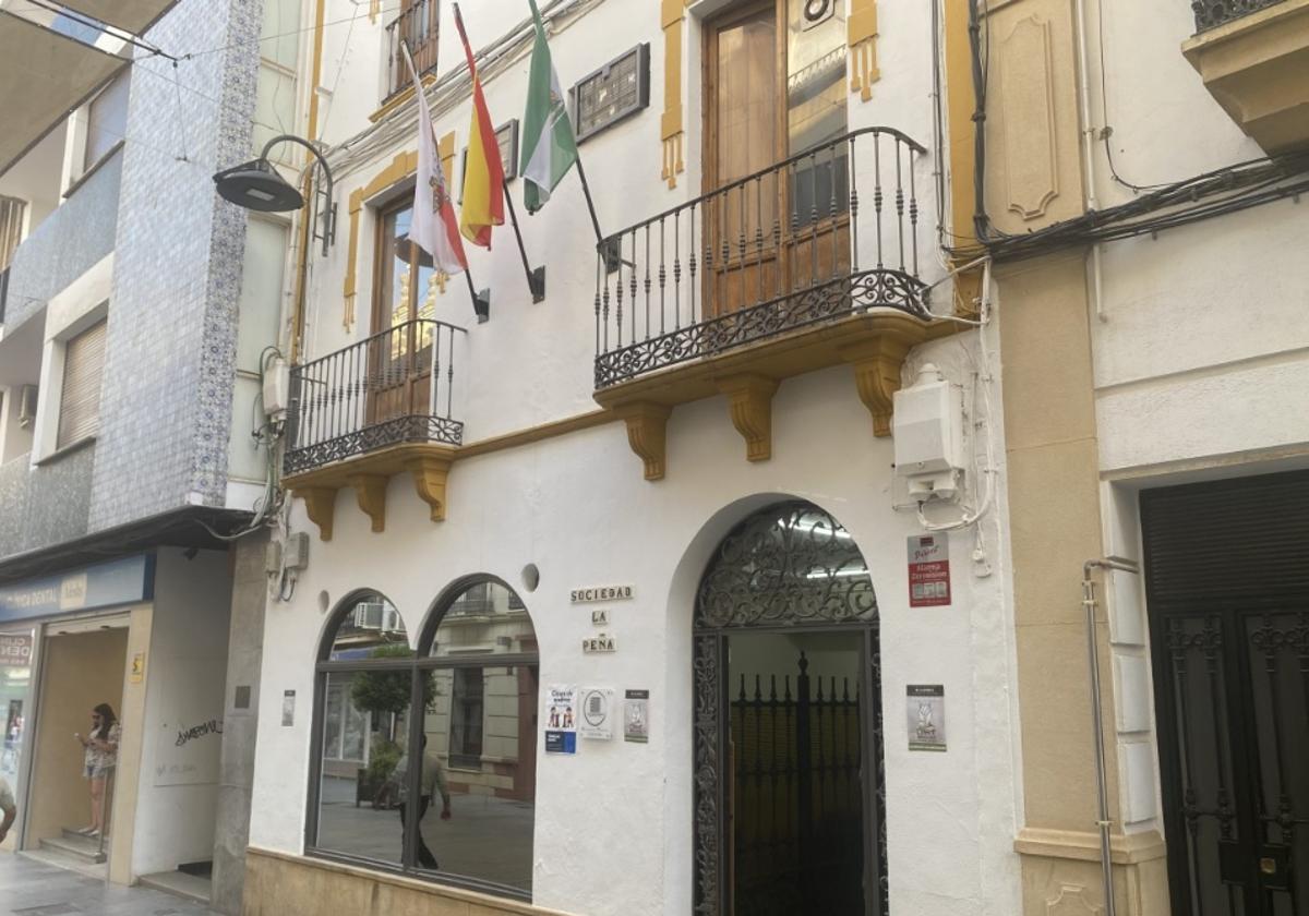 SEDE DE LA SOCIEDAD LA PEÑA DE ANDÚJAR.