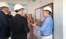VISITA AL INICIO DE LAS OBRAS DEL CENTRO DE ALZHEIMER.