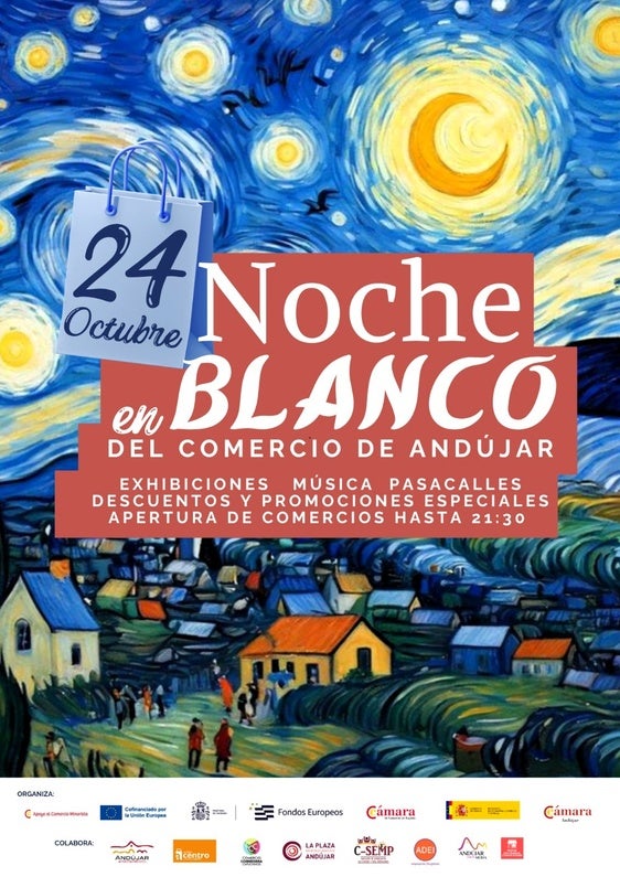 El comercio de Andújar se vestirá de fiesta con la IV edición de la Noche en Blanco